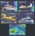 Guernsey 536-540, 540a sheet