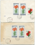 Hungary C253-C259 imperf FDC