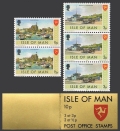 Isle of Man 12 x2, 17x3 booklet