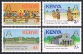 Kenya 345-348, 349 sheet