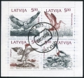 Latvia 332-335a pane CTO