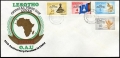 Lesotho 132-135 FDC