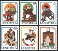 Lesotho 344-349, 350 sheet