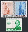 Liberia 423-425, C166 yellowish gum