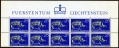Liechtenstein 478-480 half sheets
