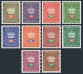 Liechtenstein O47-O54, O56-O57 (1968),