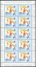 Lithuania 568-569 sheets/10