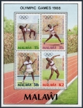 Malawi 514-517, 517a sheet