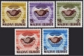 Maldive Islands 167-171, 171a sheet