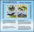Mauritius  469-472, 472a sheet mlh