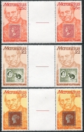 Mauritius 484-486 gutter