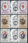 Mauritius 520-522 gutter