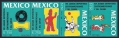 Mexico 1670-1673a strip