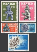 Mexico 965-966, C309-C311 mnh/mlh