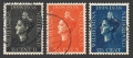 Netherlands 209-211 used