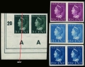 Netherlands 216, 218-220 imperf pairs