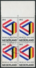 Netherlands 477 cto block/4