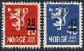 Norway 302-303 used