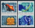Papua New Guinea 340-343a pairs, mlh