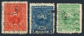Paraguay 257-259 used