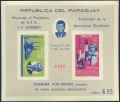 Paraguay 841a perf & imperf sheets
