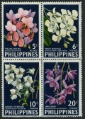 Philippines 850-853a perf, 853b imperf blocks mlh