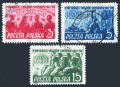 Poland 451-453 used