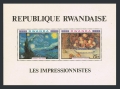 Rwanda  986a-989a 4 sheets MNH (-)