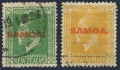 Samoa 127, 130 used