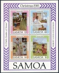 Samoa 656-659, 659a sheet