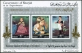 Sharjah 580-582-586 Bl.58 Michel