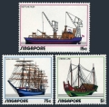 Singapore 164-166, 166a sheet