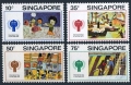 Singapore 329-332, 332a sheet