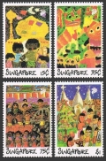 Singapore 552-555, 555a sheet
