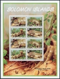 Solomon Islands 1035-1038a sheet