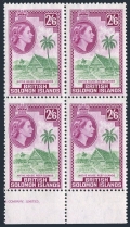 Solomon Islands 125  wmk 314 block/4