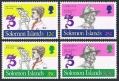 Solomon Islands 481/488 4 stamps