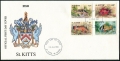St Kitts 320-323 FDC