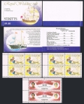 St Kitts 76a x2, 78a booklet