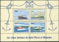 St Pierre and Miquelon 604 ad sheet