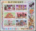 St Vincent 401-406, 406a sheet