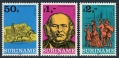 Surinam 549-551, 550a sheet