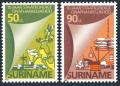 Surinam 740-741, 741a sheet