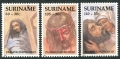 Surinam B383-B385, B385a sheet
