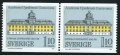 Sweden 1208 pair, 1209a booklet
