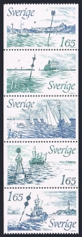 Sweden 1410-1414 strip