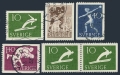 Sweden 444-447 used, 448 pair mlh