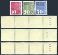Switzerland 521-523 strips x4/number
