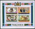 Tanzania 102a small letters sheet