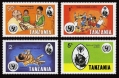 Tanzania 123-126, 126a sheet